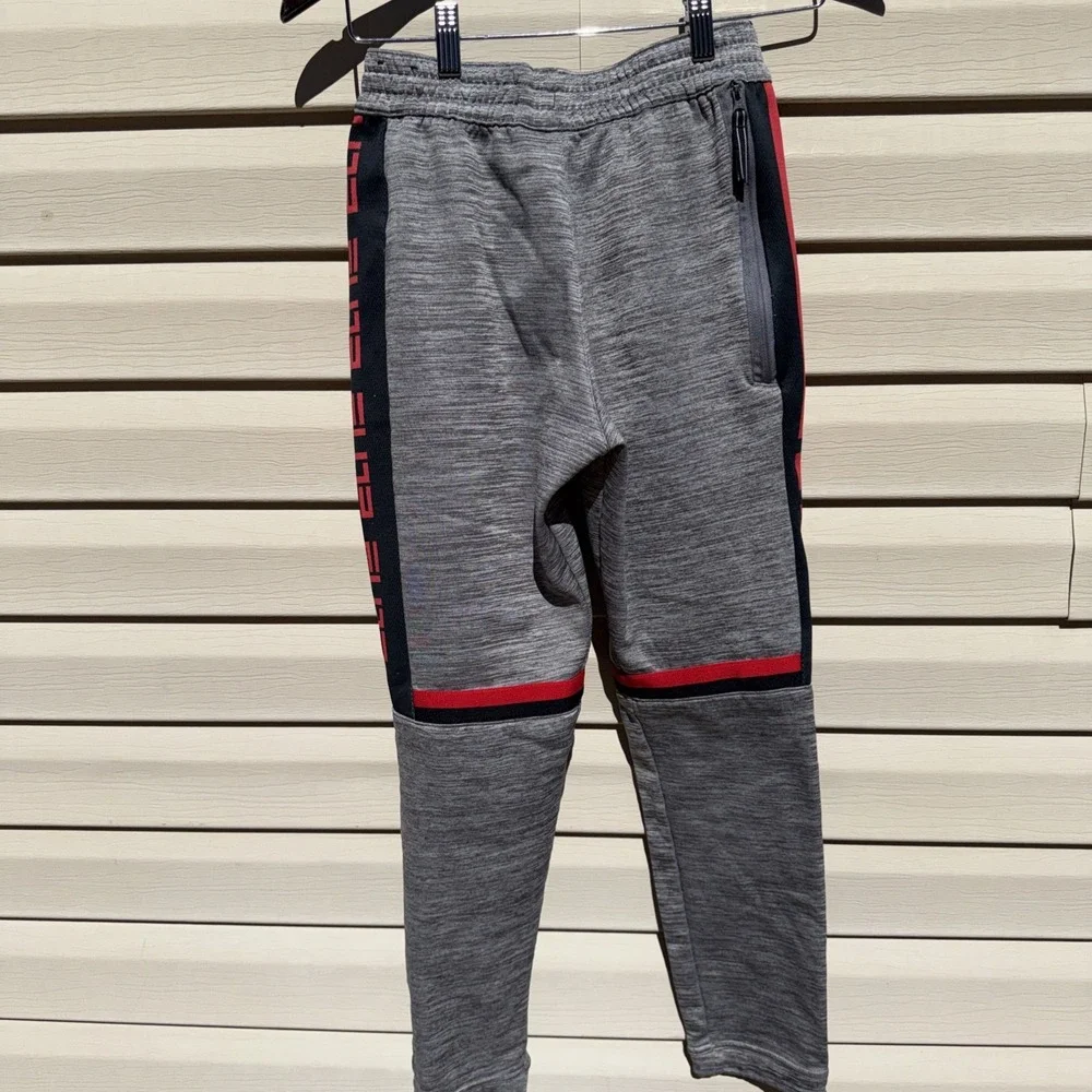 Nike Elite‎ Big Kids' Basketball Pants   Size Large Light Grey